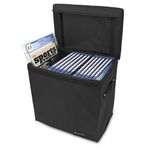 CASEMATIX Graded Magazine Storage Case Fits 25 CGC Graded Magazines, Lightweight Magazine Bin with Two Removable Dividers Designed For Larger Graded Book Slabs up to 14.5" Tall By 10.25" Wide