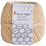 EricX Light Beeswax Hemp Wick,200 f