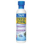 API STRESS ZYME Freshwater and Saltwater Aquarium Cleaning Solution Bottle,Blues & Purples,237 ml