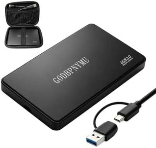 GODBPNYMU External Hard Drive, USB 3.0-C Plug-and-Play,Portable Hard Drive