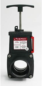 PVC Pull Gate Valve with 50 mm Adhesive Sleeves