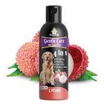 WiggleBoo 4-in-1 Gentle Care Dog Shampoo for Cleansing, Detangling, Anti-Tick, Gentle On Skin | Dog & Puppy-Friendly | Made in India |Leave Your Pet Smelling Fresh| Lychee Fragrance (200ml)