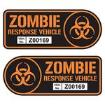 Zombie Response Vehicle Sticker Set Vinyl Decal Car Truck SUV Decal Badge Halloween