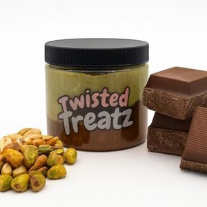 Dubai Chocolate with Kunafa & Pistachio – Premium Chocolate Spread with Middle Eastern Flavor | Gourmet Dessert Jar – Available in 8oz & 16oz (16oz, Milk Chocolate)