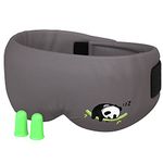 Sleepy Panda Bamboo Sleep Mask - Luxuriously Soft & Light Breathable Bamboo Fabric - 100% Blackout Eye Mask - Guaranteed Deepest-Possible Rest - Perfect Sleeping Mask for Light Sleepers, Travelers, Midday Nappers - Good For Front, Back & Side Sleeping Positions - The Ultimate Deep Sleep Solution - Maximum Breathability and Temperature Control - Moisture-Wicking Sleep Mask with Dry Eye Protection