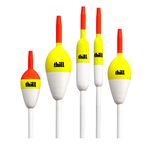 Thill Floats America's Favorite Float Fishing Bobber with Buoyant Balsa Wood Body, Great for All Fish Species, Fishing Gear and Accessories, 5-Pack Assorted, Slip Float