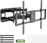 Mount-It! Heavy Duty XXL Full Motion TV Wall Mount for Extra Large TVs, max VESA 900x600, Holds up to 264lb, Swivel Tilt Extension Adjustable TV Mount for 60", 65", 70", 75", 80", 85", 90", 100 inch+