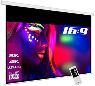 ESMART Professionnel MIMOTO Écran Moteur lumière du Jour Gris 295 x 165 cm (133") 16:9 | Télécommande programmable | Écran de Moteur d'écran de Projection de projecteur électrique de cinéma Maison
