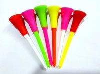 GolfBasic 57mm Rubber Cushion Golf Tees (Pack of 24 pcs)