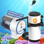 Boltz Submersible Aquarium Filter Pump 8 Watt,500 L/H for Aquarium/Fish Tank, (Filter & Feeder)