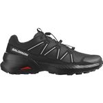 Salomon Men's Speedcross Peak Hiking Shoe, Black/Black/Glacier Gray, 9