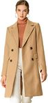 Allegra K Women's Notch Lapel Doubl