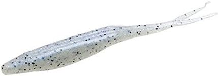 Zoom Bait Salty Super Fluke Bait, Blue/Pearl Hologram, 5-Inch, Pack of 10