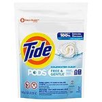 Tide PODS Free & Gentle, Laundry Detergent Liquid Pacs, Unscented and Hypoallergenic for Sensitive Skin, 31 Count - Packaging May Vary