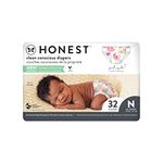 The Honest Company Diapers, Size 0 NB, ROSE BLOSSOM