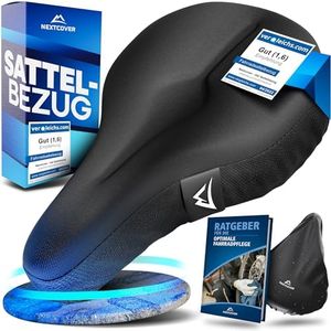 NEXTCOVER® CoverOne Universal Gel Sattelbezug Fahrrad inkl. Regenschutz [Memory-Foam] I Fahrradsattel Überzug mit Polster I Sattelschutz Fahrradsitz für Damen & Herren I Gelsattel Polsterung
