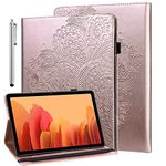 GLANDOTU Tablet Case for Apple iPad Air 3(2019 Model 3rd generation 10.5 Inch) and iPad Pro 10.5 (2017)-(Auto Sleep/Wake) Embossed Flip PU Leather Cover Case with fold Stand Protection - Rose gold