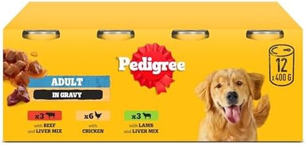 Pedigree Adult Dog Wet Food Can, Mixed Selection Gravy, 12x400g