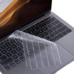 MORUS Keyboard Cover for 2019-2018 MacBook Air 13" (A1932) with Touch ID Retina Display Accessories TPU Ultra Thin Keyboard Protector (Transparent Clear)