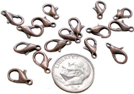 Beading Station Medium Oval Lobster Clasp - Antique Copper Plated 10