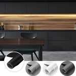 Cahomo 2 Rolls Matt Black Self Adhesive Wallpaper PVC 61*550cm (WxL) Furniture Stickers Sticky Back Plastic Waterproof Vinyl Film Roll with Scraper DIY Refurbished for Walls Table Kitchen Shelf Liner