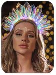 DRESBE Light Up Headband LED Headbands Glow Party Crown Hair Accessories for Women