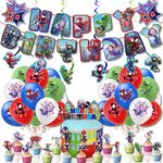 Party Decorations Theme Party Decorations Birthday Supplies Set Happy Birthday Supplies for Boys Girls (A)