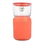 VOSAREA Cereal on The Go Cups for Kids Breakfast Drink Milk Cup Yogurt Cup to Go Cereal on The Go Container Portable Breakfast Cup Food Processor Large Capacity Pink Green