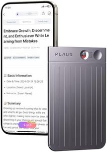 AI Voice Recorder, PLAUD Note Voice Recorder w/Case, App Control, Transcribe & Summarize Empowered by ChatGPT, Support 57 Languages, 64GB Memory, Audio Recorder for Calls, Meetings, Interviews, Black