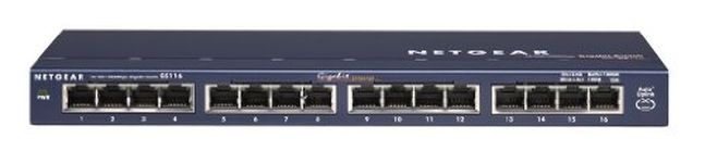 NETGEAR 16 Port Gigabit Switch (GS116UK) - Network Switch - Ethernet Switch - Hub, Splitter - Desktop and ProSAFE Lifetime Protection