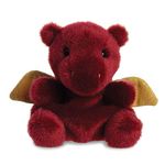 Aurora, 33535, Palm Pals Aidan Dragon, 5In, Soft Toy, Maroon