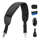 barudan golf Bag Strap Replacement Universal Single Shoulder Strap fits for All Brand Golf Bags (Black), Black, Large