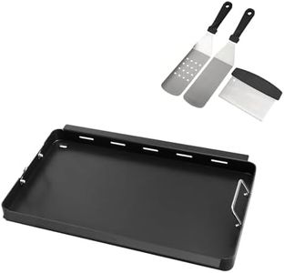 Full Size Griddle Insert with Spatula Set for Charbroil TRU Infrared 3 Burner 463355220 463242516 463242515 466242515 463342420 463243016, Flat Top for Charbroil Grill Replacement Parts G466-2400-W1
