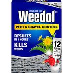 Weedol Path Weed Killer Liquid Concentrate 12 Tubes Treats 120m2 Garden Path & Patio Weed Control