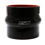 HPS 4" ID, 6" Length, Silicone Hump Coupler Hose, High Temp 4-Ply Reinforced, 30 Psi Max. Pressure, 350F Max. Temperature, SHC-8385-BLK, Silicone, Black