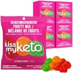 Kiss My Keto Gummies Candy – Low Carb Candy Fruity Mix, Keto Snack Pack – Healthy Candy Gummys – Vegan Candy, Keto Gummy Candy – Keto Candy Gummies (32-pack)