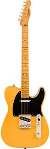 Squier Classic Vibe 50s Telecaster Electric Guitar, Butterscotch Blonde, Maple Fingerboard