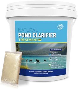 LMJP Pond Clarifier Treatment – 12 Packets Natural Pond Water Clear for Outdoor Lakes – Beneficial Enzymes to Improve Water Clarity & Eliminate Odor – Treats Up to 144000 Sq Ft