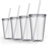 Maars Classic Insulated Tumblers 16 oz. | Double Wall Acrylic | 4 Pack