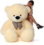 ToYBULK Teddy Bear, Teddy Bear 6 Feet for Girls, Soft Toys for Girls, Big Teddy Bear, Toys for Girls, Birthday Gift for Girls/Wife/Girlfriend/Husband, (6 Feet, Beige)