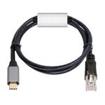 CY Cable USB-C to Ethernet Cable USB Type-C to RJ45 Male Cord Directly Connected 1000Mbps Gigabit LAN Network Compatible with Thunderbolt3