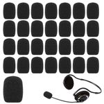 Molain 10/30Pcs Headset Microphone Covers Foam, Noise Reduction Lapel Headset Microphone Sponge Mini Cover Microphone Wind Protection Cover for Variety of Headset Microphone (10)