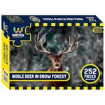 Webby Noble Deer in Snow Forest Jigsaw Puzzle, 252 Pieces