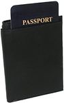 Buxton Mens Passport Wallet, Black Rfid, One Size, Rfid Wallet