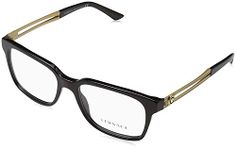 Versace Women's Modern Prescription Eyewear Frames, Black, 53-17-140