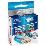 Durony 300 Pieces Photo Sticker White Double-Sided Self Adhesive Photo Tapes for Pictures DIY Photo Album Journal