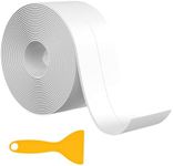 DORCELL Waterproof Self-Adhesive White Caulk Tape - Bathroom, Kitchen, Shower, Bathtub Sealant Strip for Caulking - Toilet Base, Trim, Molding, and Sealant Tape