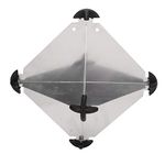 Aramox 10pcs Octahedral Type Aluminium Reflectors 12x12 Inches for Sailboats Motorboat Marine Reflector for Boats