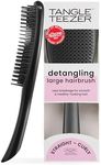 Tangle Teezer | The Large Ultimate Detangler Hairbrush for Wet & Dry Hair | Eliminates Knots & Reduces Breakage | Black Gloss