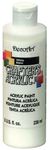 DecoArt Crafters Acrylics Paint, White,236 ml (Pack of 1)